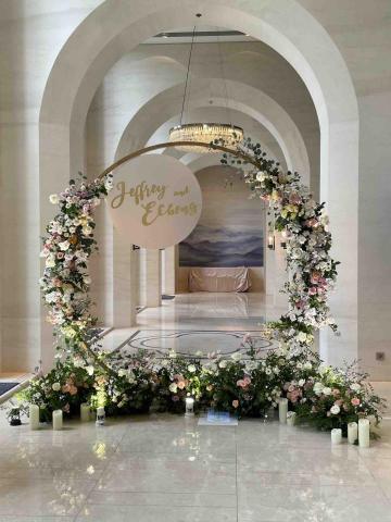 HsunHua尋椛 - 主題拍照區-圓拱花藝佈置