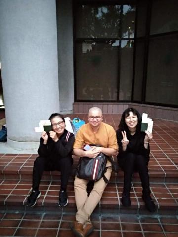 王慧琳 - 與美語蕭博士合影