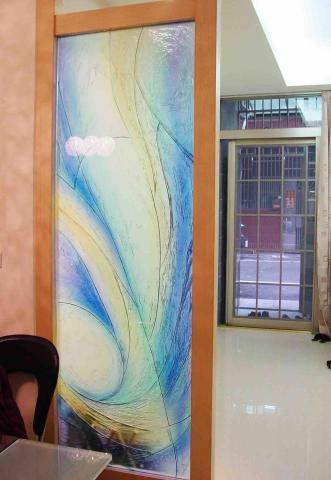 首美藝術玻璃 - 玄關屏風