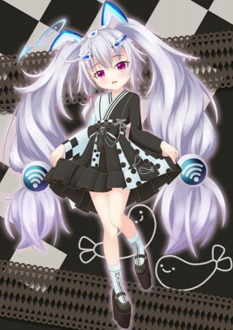 比奈蓮 - 插畫作品：Vtuber平平子-洛莉塔私服