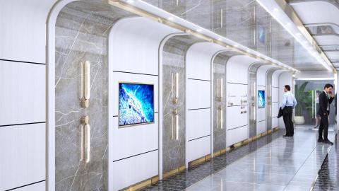 柴克室內裝修設計工作室 - 商業大樓梯廳設計