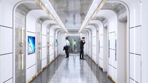 柴克室內裝修設計工作室 - 商業大樓梯廳設計