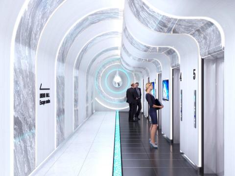 柴克室內裝修設計工作室 - 科技大樓梯廳設計