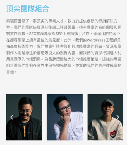 泰瑞爾網路 - 團隊介紹及照片