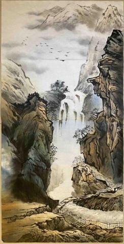 呂韋緗 - 水墨山水練習 /四開