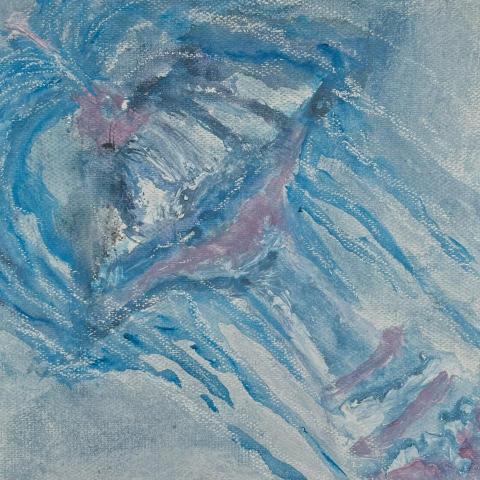 Zoey - Fountain / Acrylic, Oil Pastel