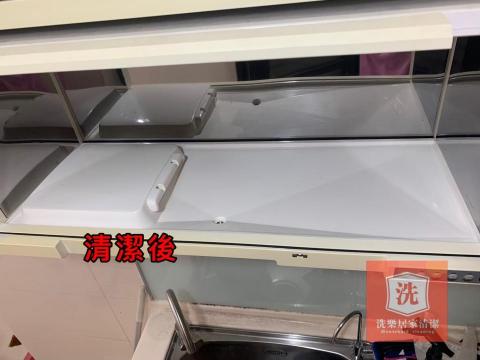 洗樂居家清潔（同臉書粉絲專頁名稱） - 廚房櫥櫃烘碗機污垢處理後。