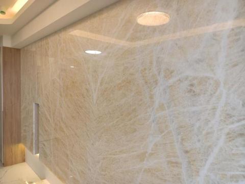 坤鉅石材工程行 - 電視牆膠填縫