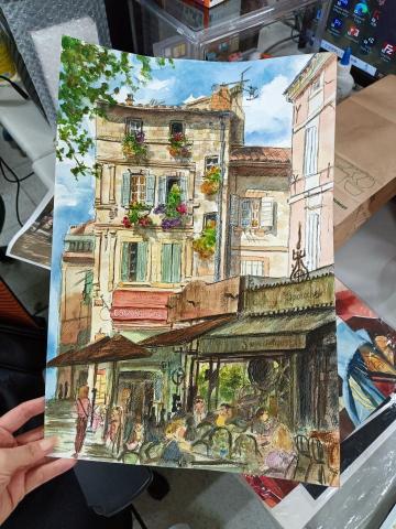 小范 - 水彩-風景