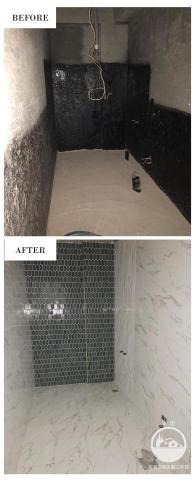 昕玥空間規劃工作室 - 毛胚屋廁所規劃設計前後對照圖