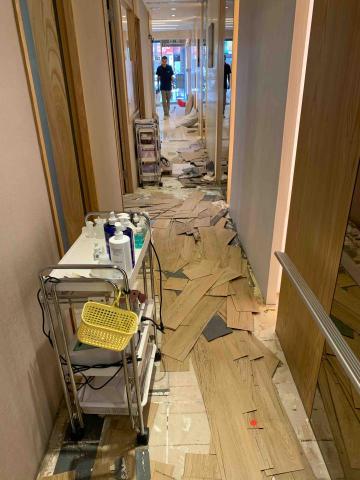 曜藝設計工程 - 板橋醫美診所 地板拆除 重新鋪設