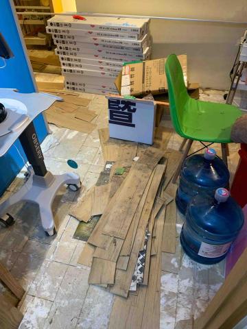 曜藝設計工程 - 板橋醫美診所 地板拆除 重新鋪設