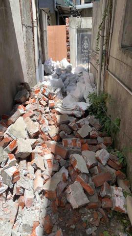 曜藝設計工程 - 板橋地震圍牆倒 打除清運