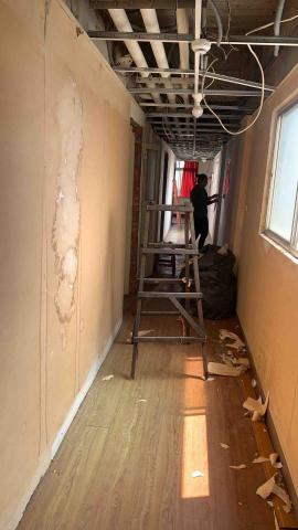 曜藝設計工程 - 桃園飯店壁紙拆除 清運