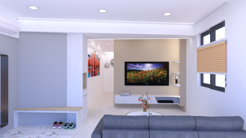 炤京室內裝修設計 - 輕美式北歐風-客廳 炤京室內裝修設計 - 輕美式北歐風-客廳