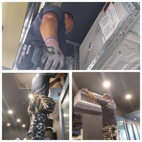 田侑水電冷氣家電 - 安裝冷氣壁掛安裝完成