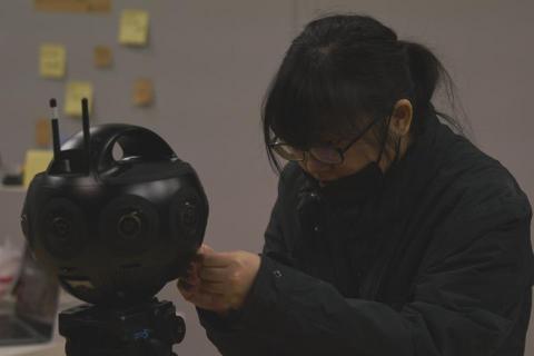 Daisy Liu - VR短片拍攝現場工作照