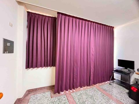 敦品窗簾-小賴 - 一大一小布簾