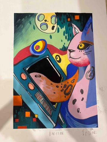 郭芳佑 - 不透明水彩廣告顏料創意