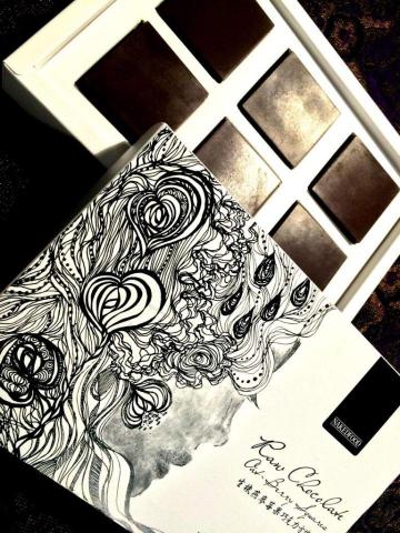 KattleyaStudio - 裸食私廚生巧克力禮盒封面藝術畫作