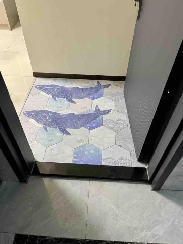 聖辰地板設計(塑膠地板代工達人賴桑) - 客製化SPC六角鯨魚地板 聖辰地板設計(塑膠地板代工達人賴桑) - 客製化SPC六角鯨魚地板