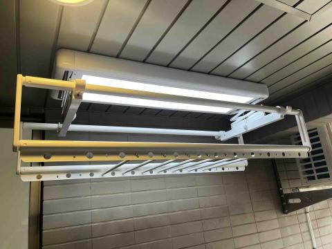 私家電匠⋯劉 - 新莊區中原路安裝電動曬衣桿架完成品