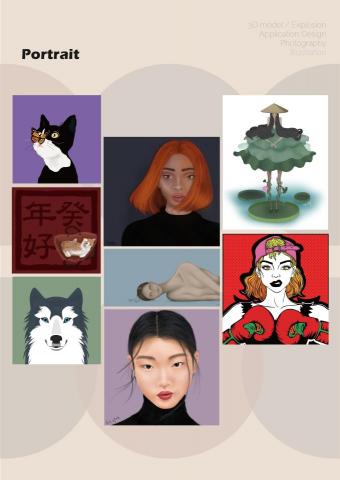 YU HSIN YAO - 動物圖像電繪、人像似顏繪作品、插圖設計