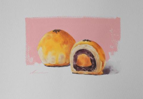 邦妮美術 -  蛋黃酥/水彩
