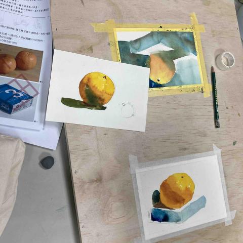 王振宇 - 教學範例（高中考題水彩）