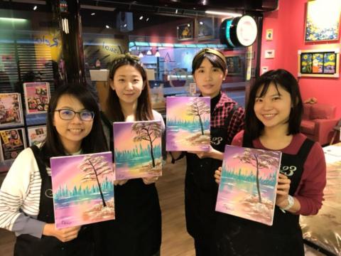 姍蒂23咖啡油畫 - 美好回憶