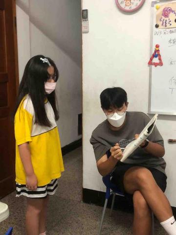 陳史皓宇 - 在北港課輔班擔任輔導老師