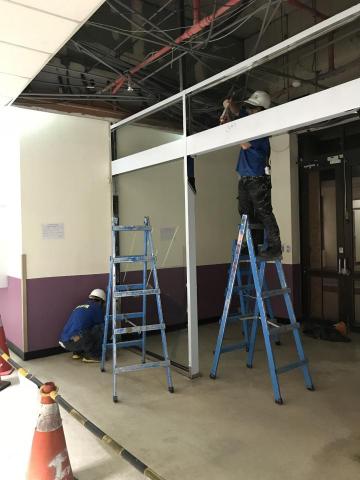 九誠機電 - 工班施工中