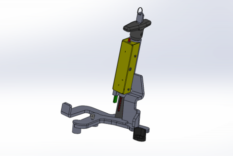 龍興設計 - 日本-車用腳踏板鎖，3D繪圖設計、樣品打樣、量產製作