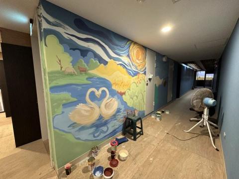 謝倫 美術家教老師 - 壁畫作品