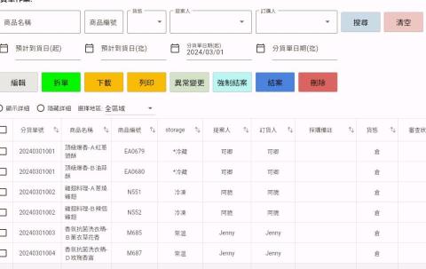 茂谷柑軟體設計有限公司 - 倉管系統作品