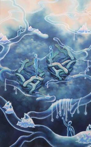 姍姍美術老師 - 老師作品（油彩、塑型劑）