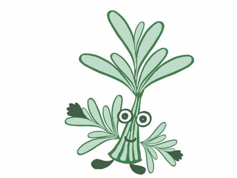 Uart藝術工作室 - 柚子老師電繪商品人物設計-艾草 Uart藝術工作室 - 柚子老師電繪商品人物設計-艾草