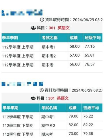 Stella高中英文 - 新竹女中張同學英文明顯進步
