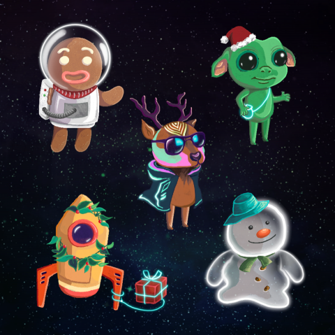 Ishuan Art Design - Unity 跑酷遊戲《耶誕宇宙任務》