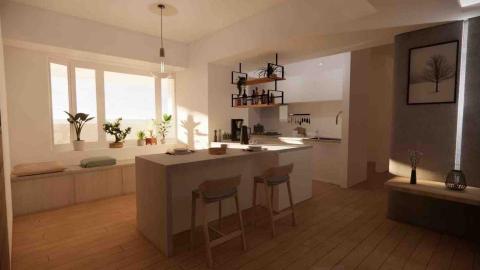 韻寓室內設計 - 開放式廚房