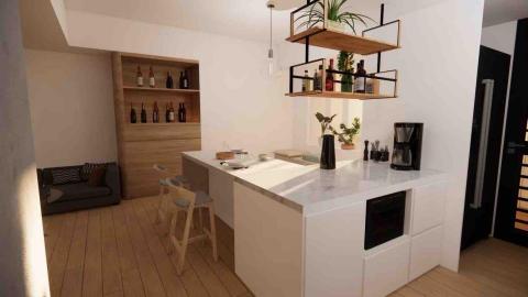 韻寓室內設計 - 開放式廚房&中島設計