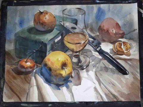 謝倫 美術家教老師 - 水彩作品