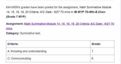 SEAN_TW - 康橋國中國際部的學生，從小五教了3年，原文數學滿分8分，期末考的兩個部分都維持在水準之上