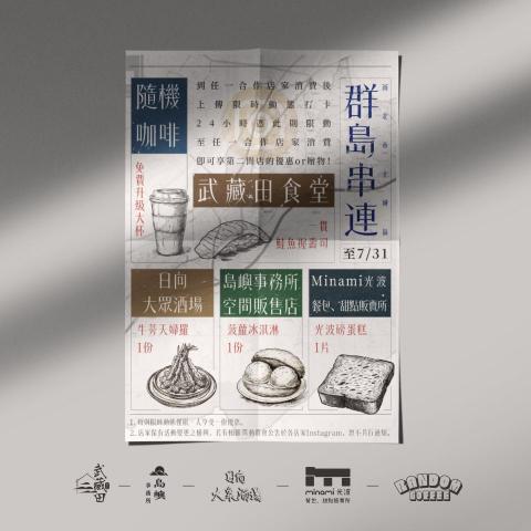 陳品璇 - 土城區店家串聯活動海報
依照每家店家風格取得最大值，並且將活動資訊融入海報當中。