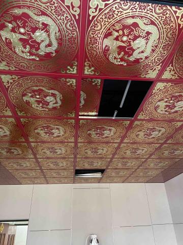 樺楹室內裝修 - 神明廳龍鳳天花板