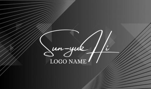 SUNYUZHI - 高質感型名片 帶點義式草寫英文貼合版面 襯托出名片的漸層感。