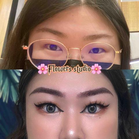 花花眉美學 - 前後對比圖 花花眉美學 - 前後對比圖