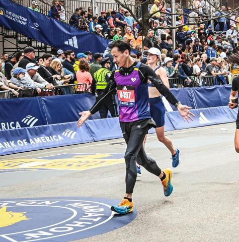 林丹尼 - 教練前波士頓 完成波士頓馬拉松