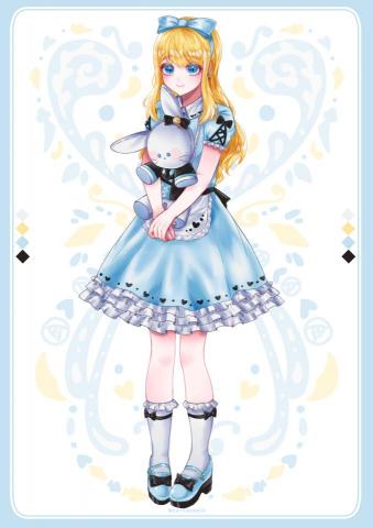 施欣妤 - 角色設計，以愛麗絲為發想的動漫角色插圖