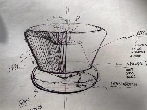 侯棨森 - 手繪草稿